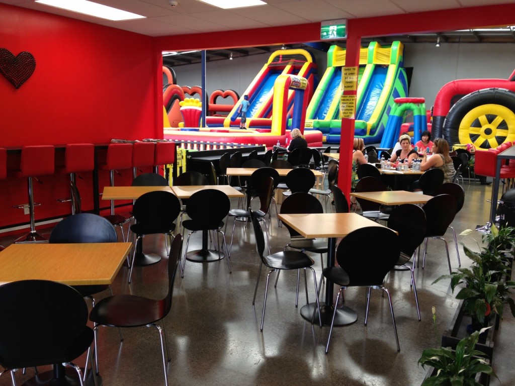 Lots of seating!  We would prefer you to get up and play with the kids though :)