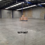The empty warehouse before....